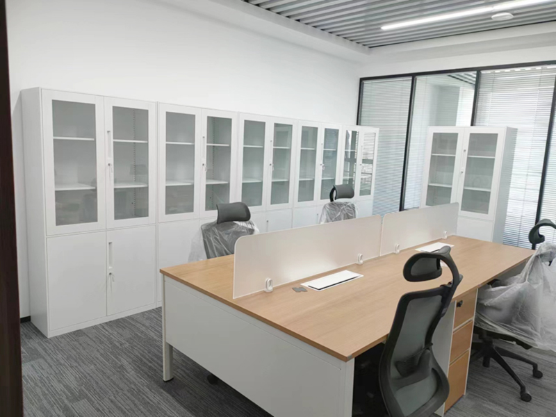 公司文件柜安装侧面图