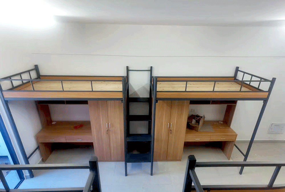 木质双层公寓床